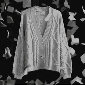 NEW! Taylor Swift The Tortured Poets Department Gray Cardigan M/L